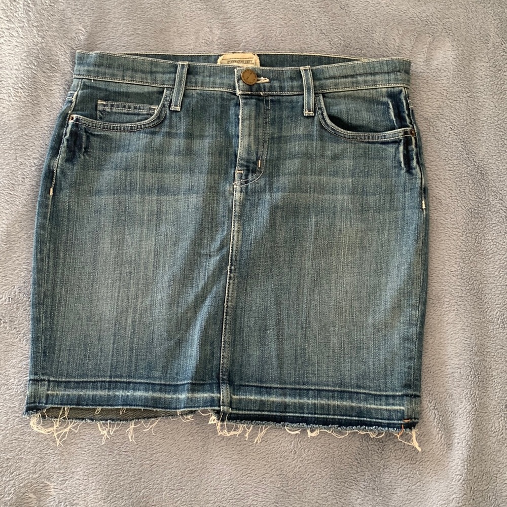 Current Elliott Denim Skinny Mini Skirt Size 29